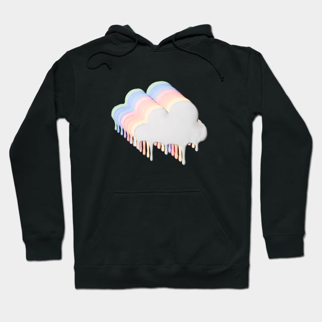 Dixie Damelio - be happy Cloud pop rainbow (with shadows)| Charli Damelio Hype House Tiktok Hoodie by Vane22april